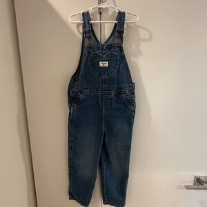 OshKosh overalls with front heart pocket— excellent condition!